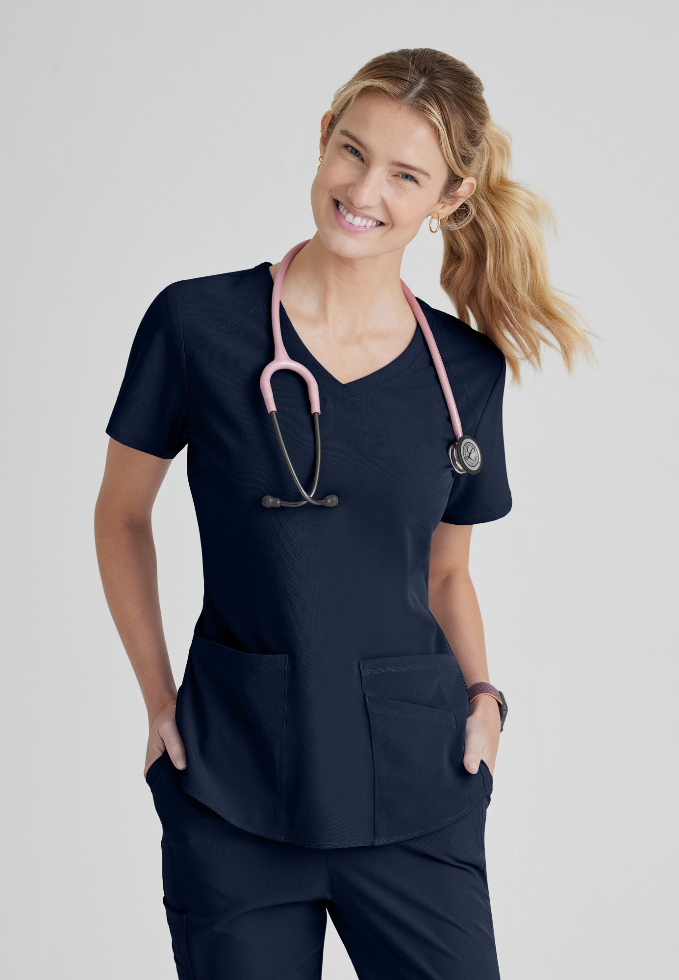 Breeze Top - Navy | Grey's Anatomy Scrubs