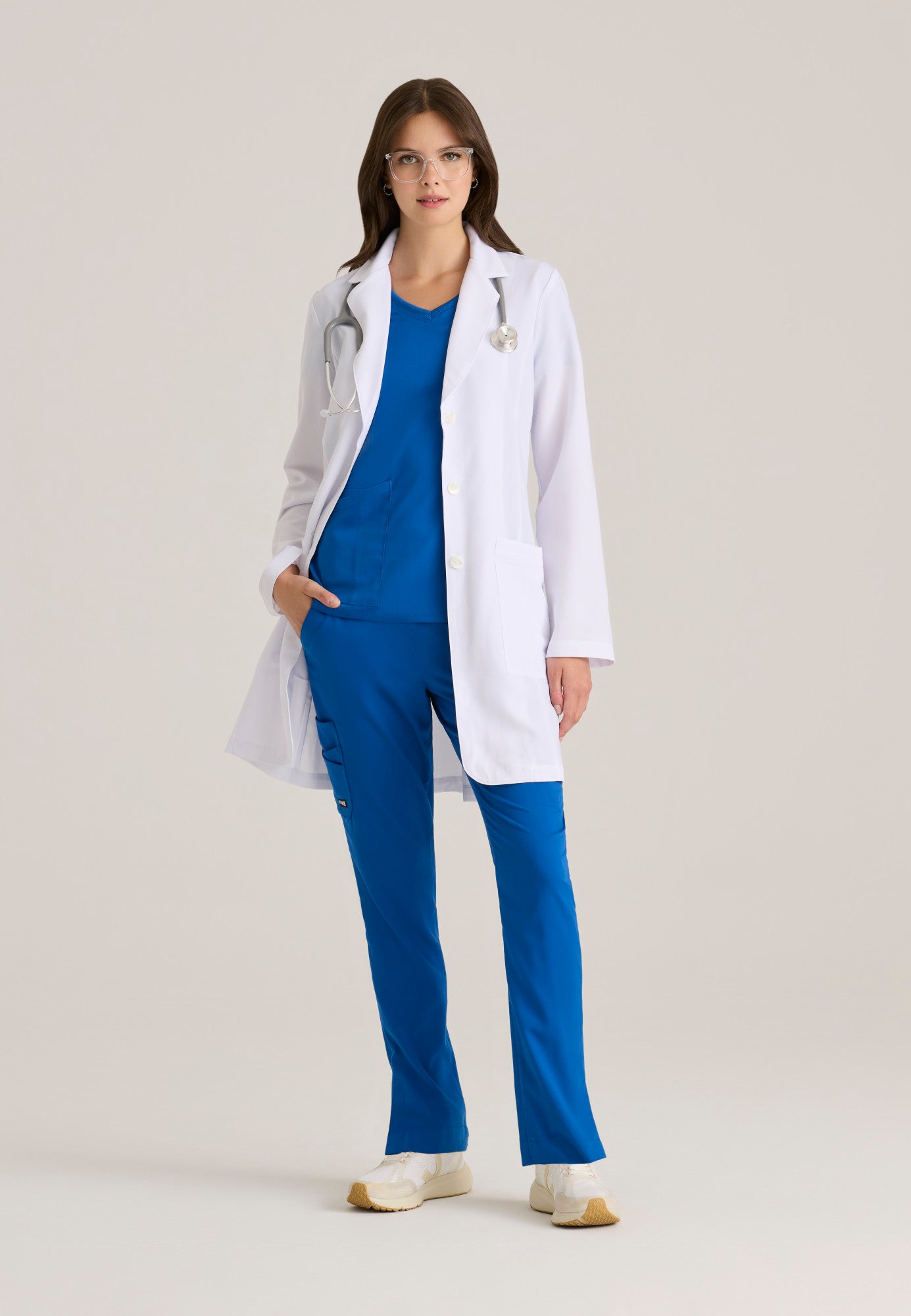 Morgan Lab Coat - White | Grey's Anatomy Scrubs