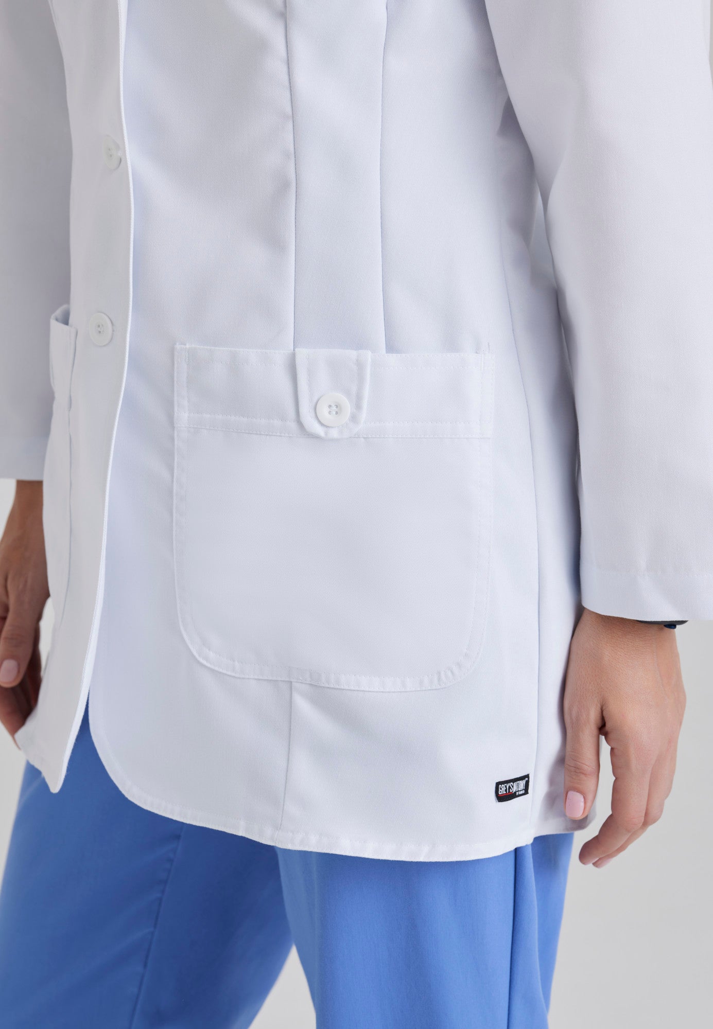 Hannah Lab Coat - White | Grey's Anatomy Scrubs