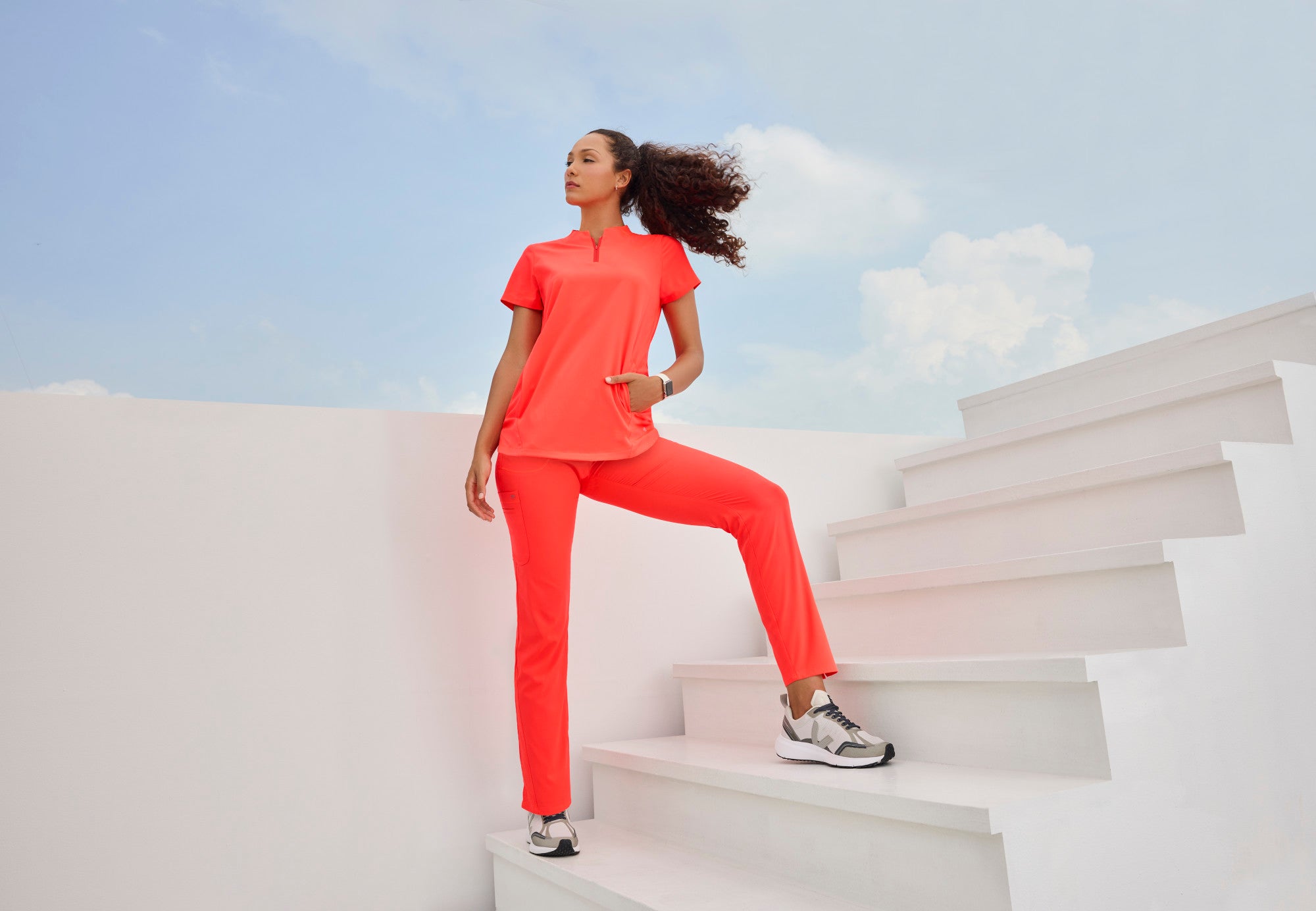 Uplift Pant - Neon Flame | Grey's Anatomy Scrubs
