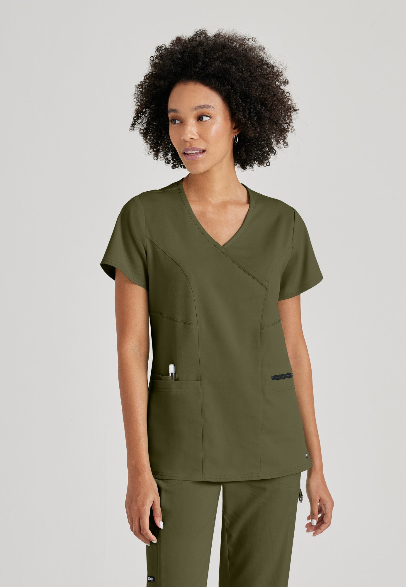 Kim Top - Olive | Grey's Anatomy Scrubs