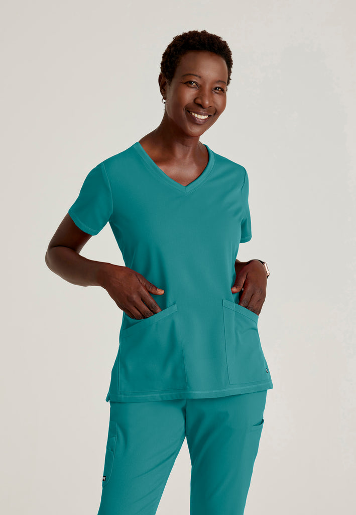 Serena Top - Teal | Grey's Anatomy Scrubs
