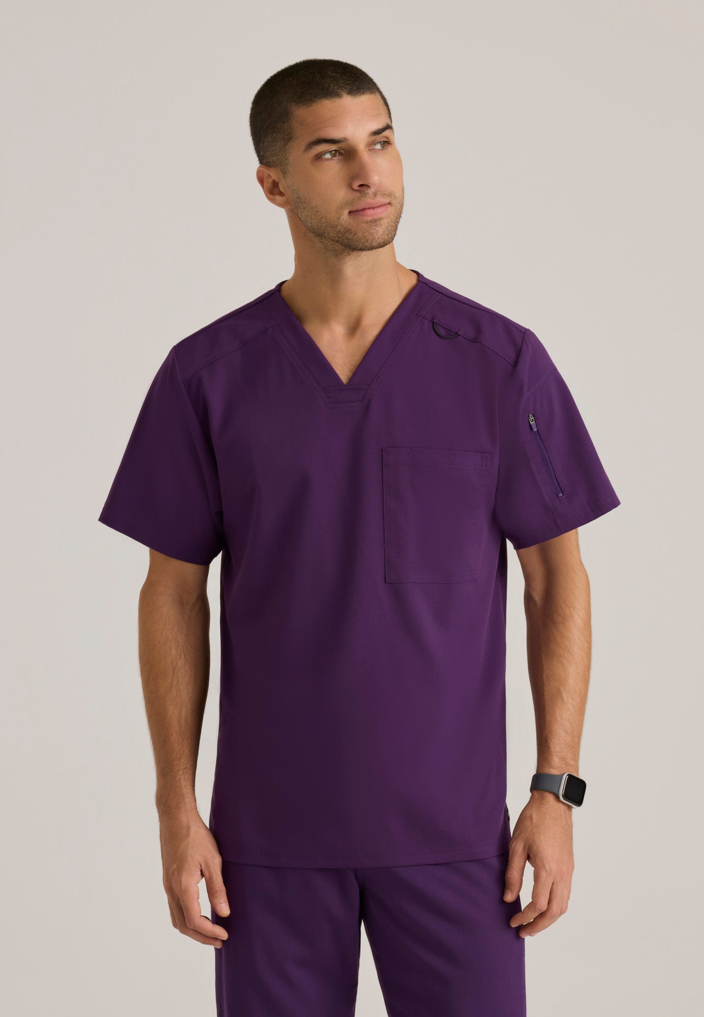 Murphy Top - Eggplant | Grey's Anatomy Scrubs