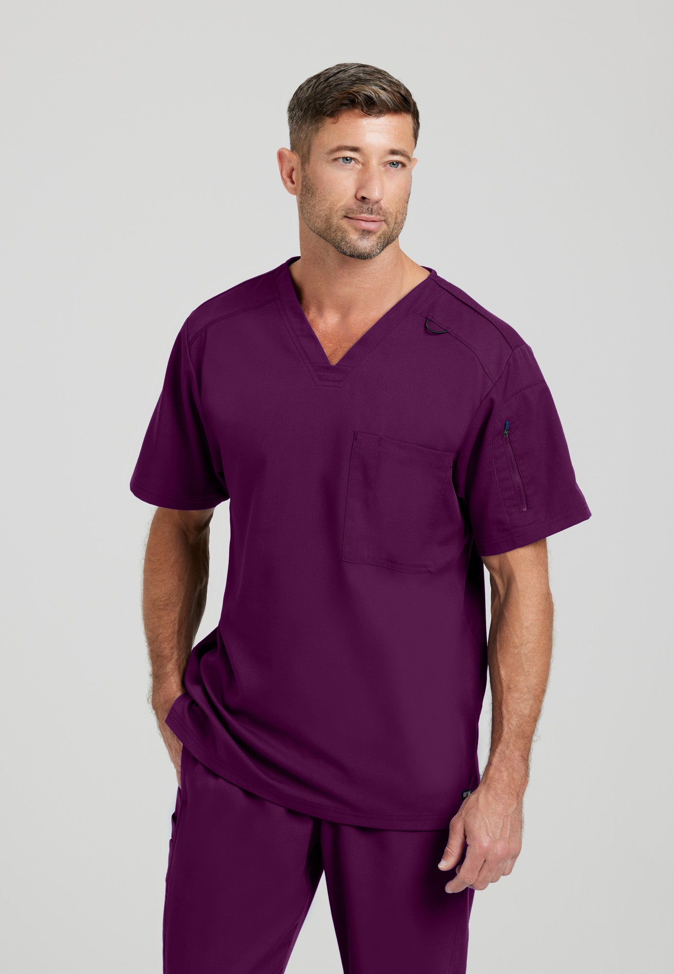 Murphy Top - Wine | Grey's Anatomy Scrubs