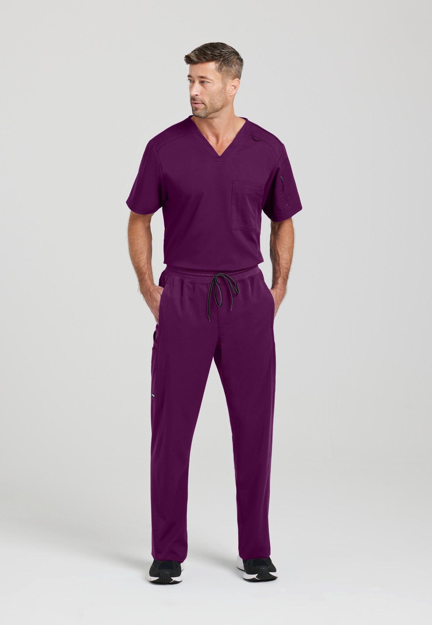 Murphy Top - Wine | Grey's Anatomy Scrubs