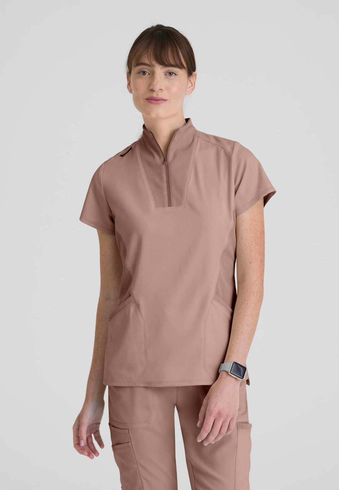 Kristi Top - Warm Mocha - Grey's Anatomy Scrubs