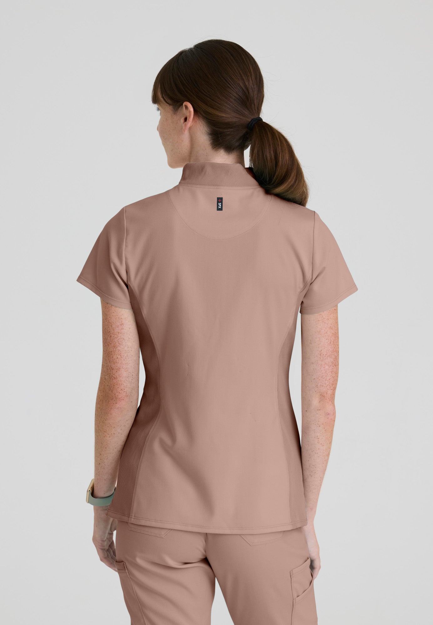 Kristi Top - Warm Mocha | Grey's Anatomy Scrubs