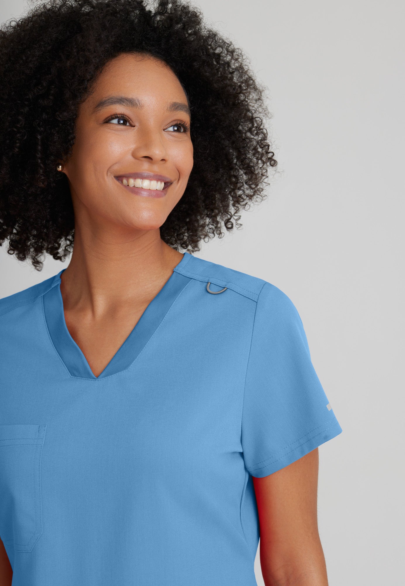 Bree Tuck-in Top - Ciel Blue | Grey's Anatomy Scrubs