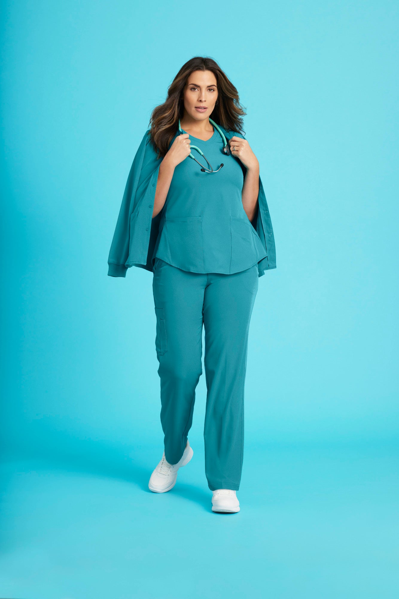 turquoise blue co. ヨガパンツ S Structure Pant - Teal | Grey's Anatomy Scrubs
