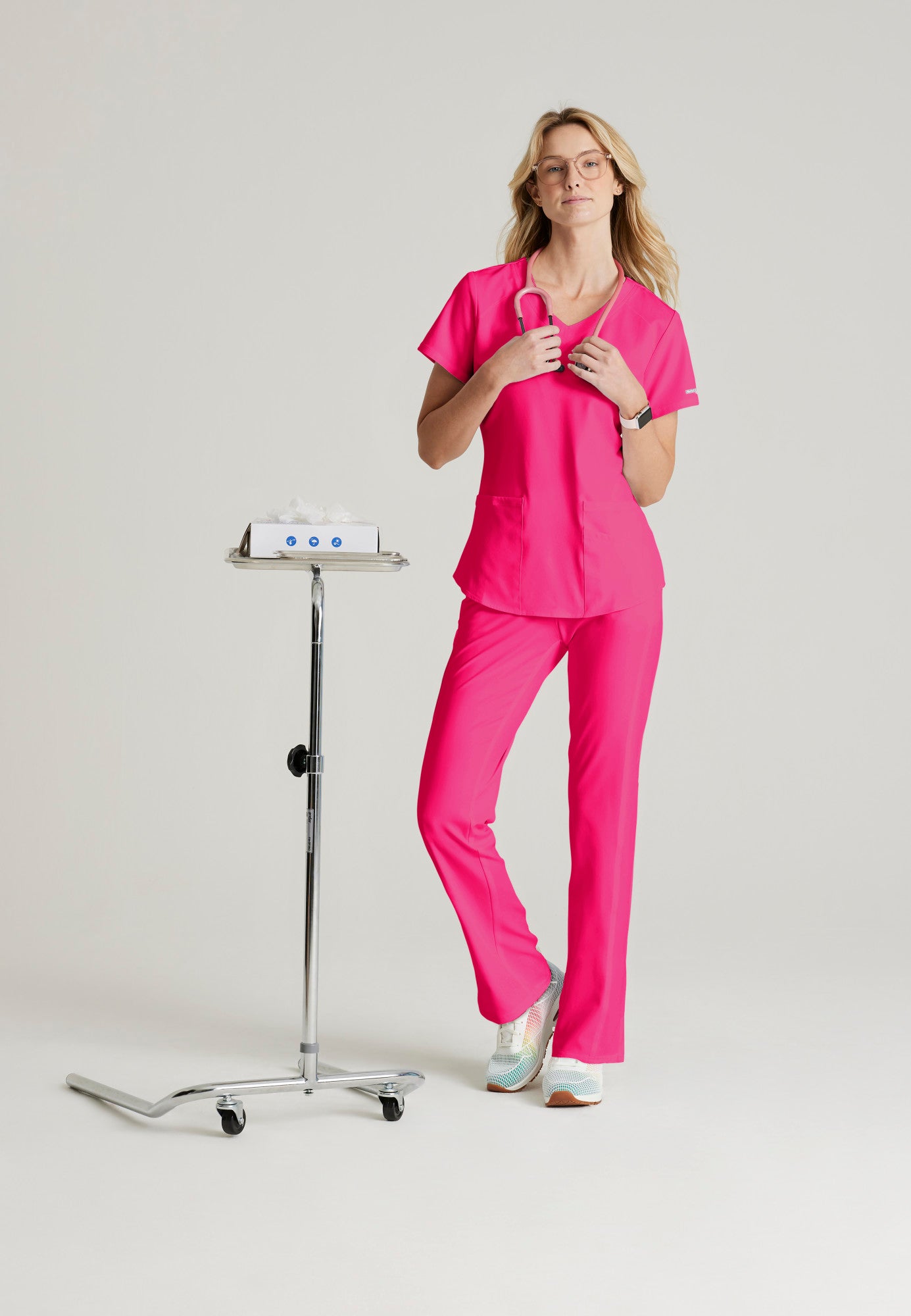 Breeze Top - Vibrance Pink | Grey's Anatomy Scrubs