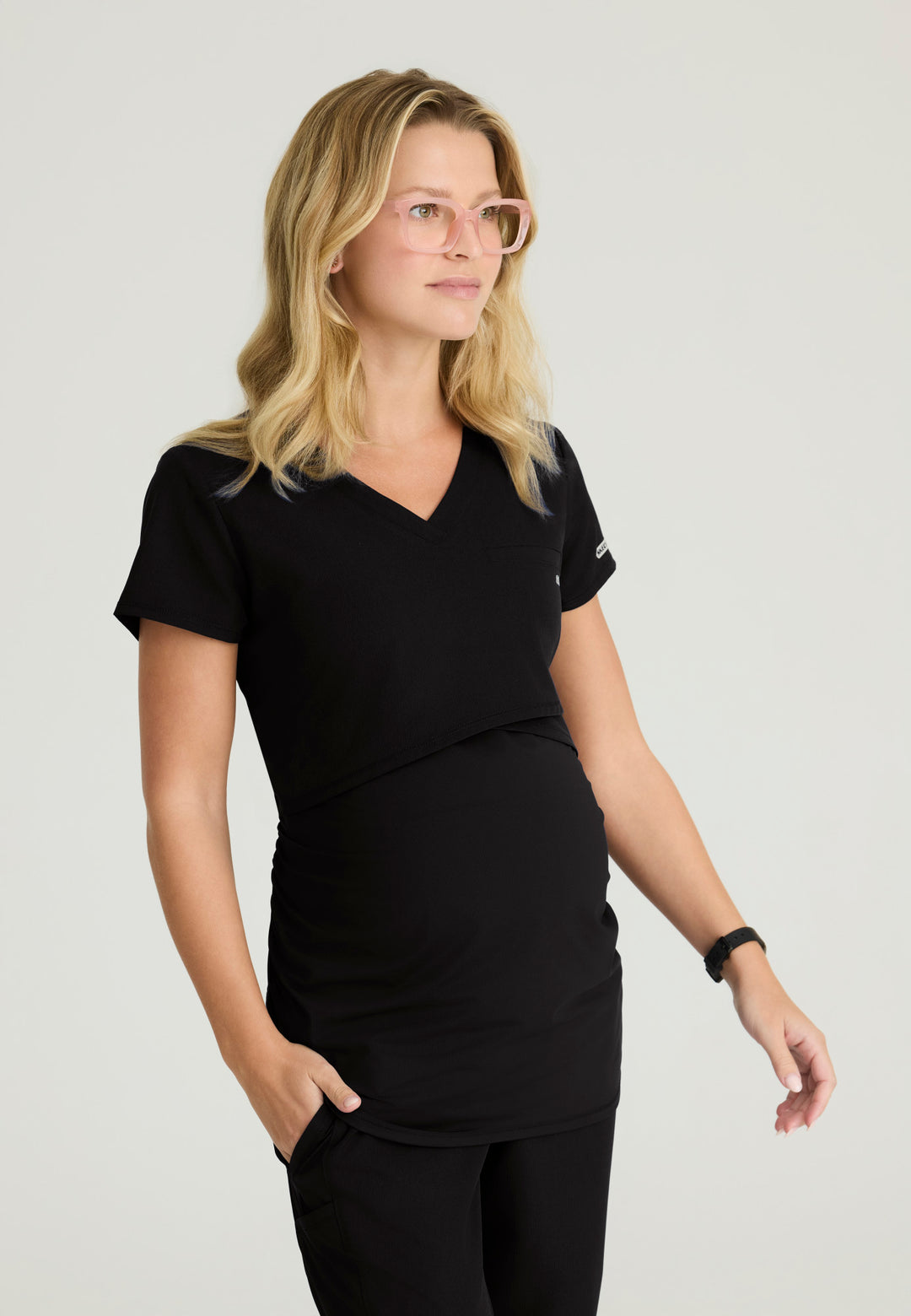 Bloom Maternity Top - Black