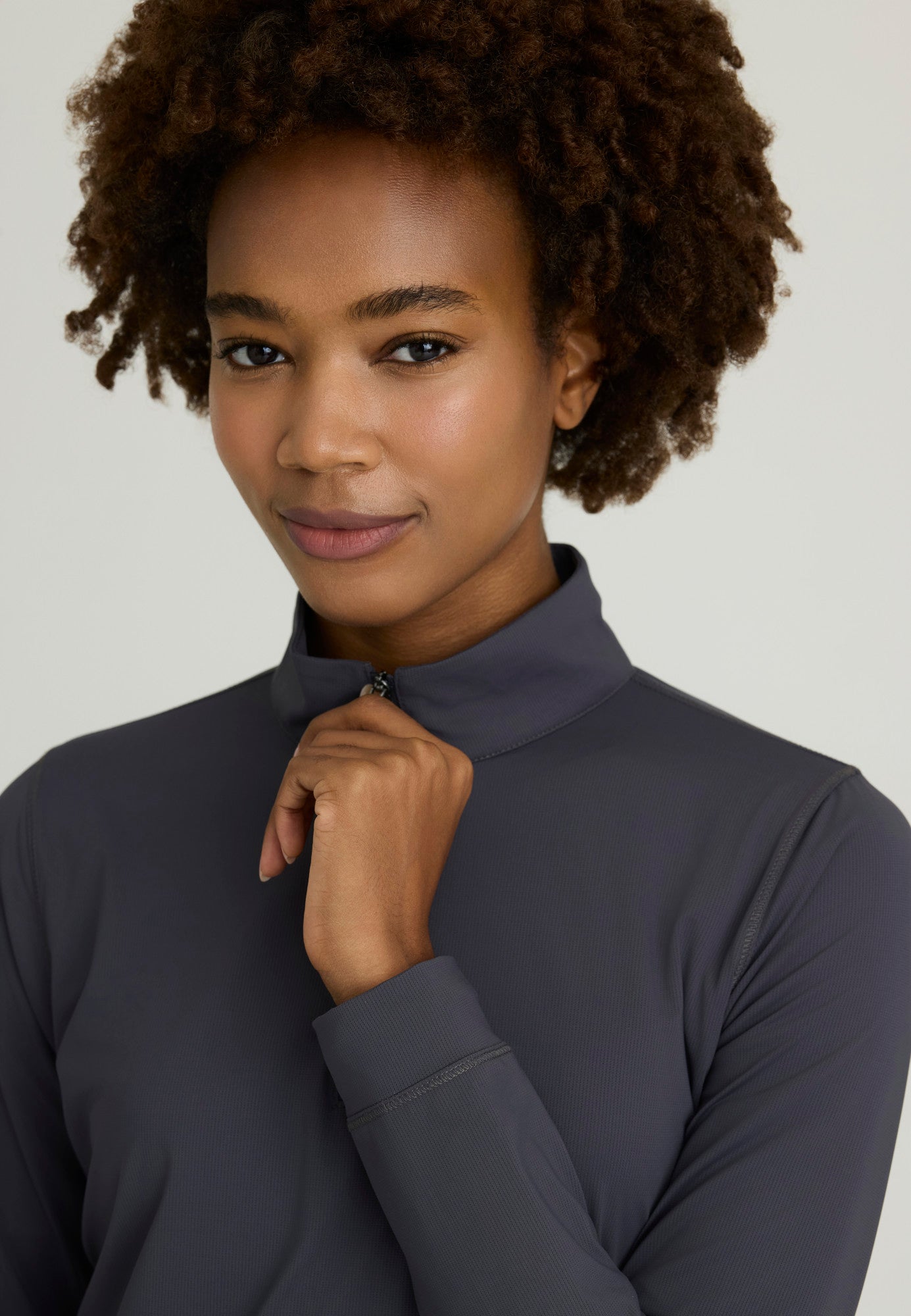 Atlas Long Sleeve Knit Top - Pewter | Grey's Anatomy Scrubs