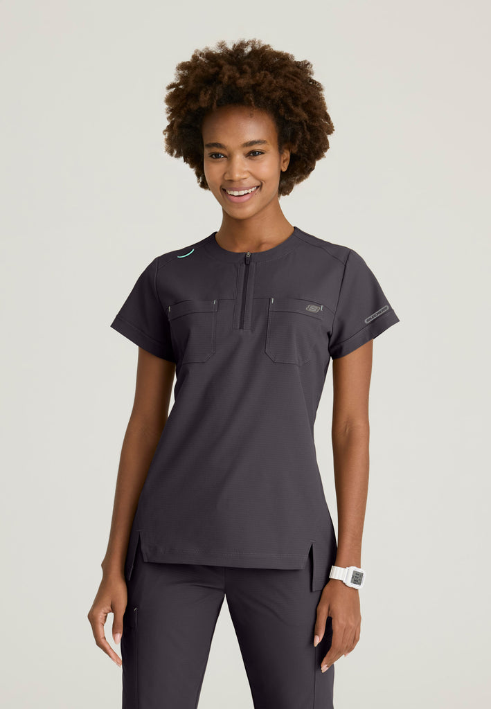 トップス cooklobin Trek Tuck-In Top - Pewter | Grey's Anatomy Scrubs