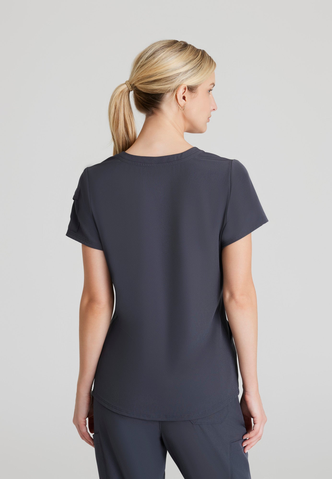 Aura Top - Pewter | Grey's Anatomy Scrubs