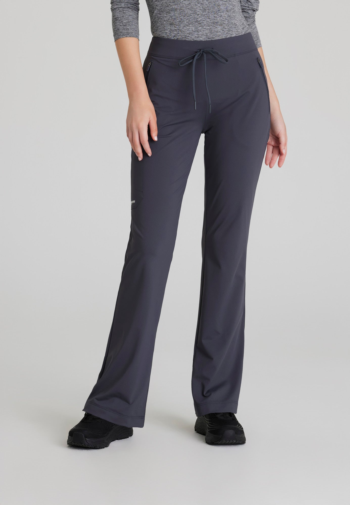 Glide Knit Flare Pant - Pewter | Grey's Anatomy Scrubs