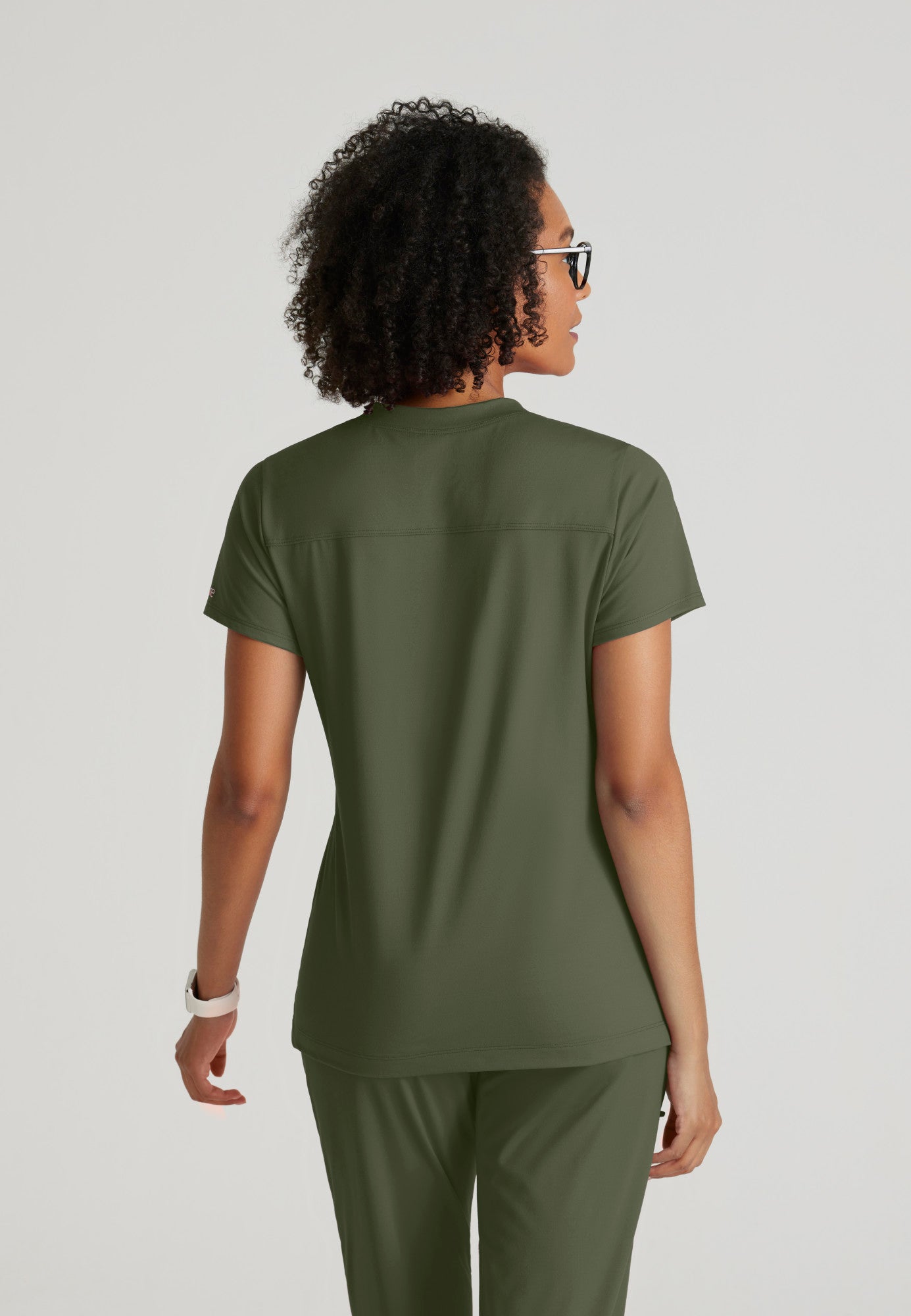 Victory Knit Top - Olive | Grey's Anatomy Scrubs