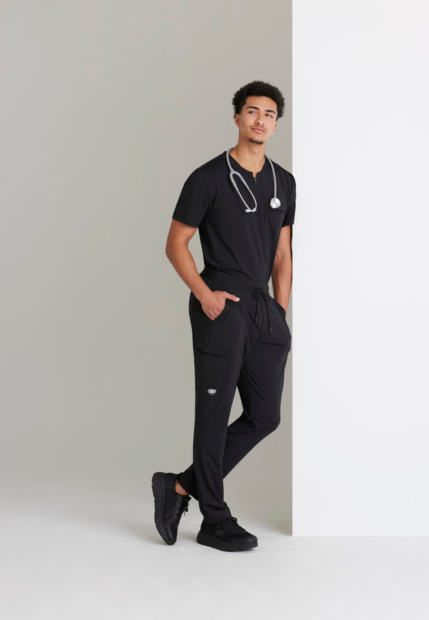 Flex Knit Top - Pewter | Grey's Anatomy Scrubs