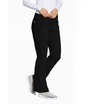 Nova Pant - 7 Pocket Mid Rise Yoga-Style Flare Leg Scrub Pants