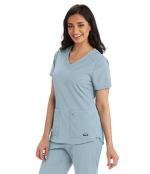 Womens Fashion Medical Nursing Scrub Print Tops White Black Pink Lily S 