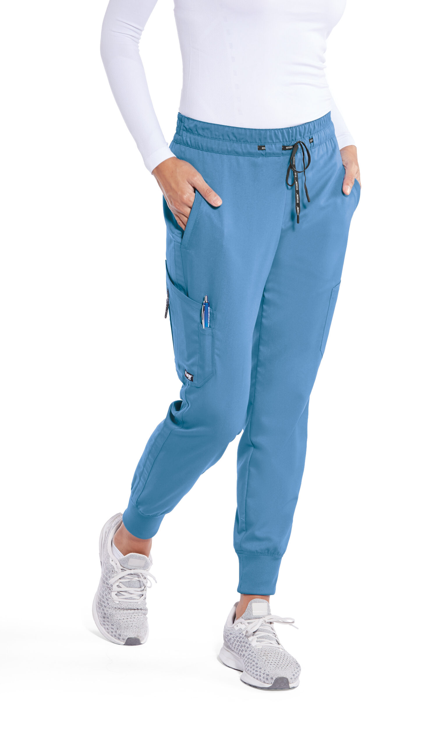 Grey's Anatomy Classic Kira Pant - 5 Pocket Scrub Pants in Ciel Blue