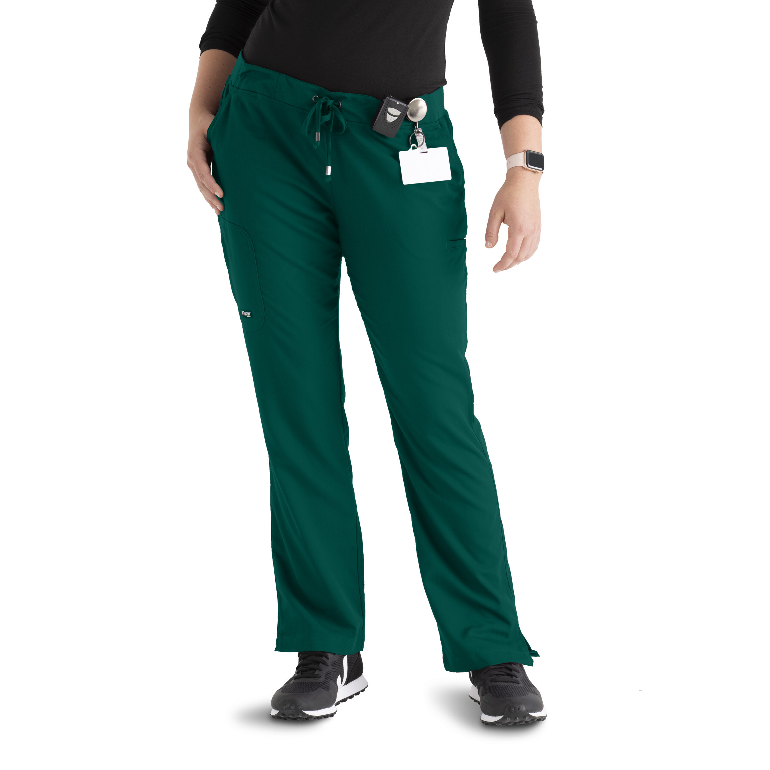 Grey's Anatomy Classic Mia Scrub Pant - 6 Pocket Scrub Pants in Hunter Green