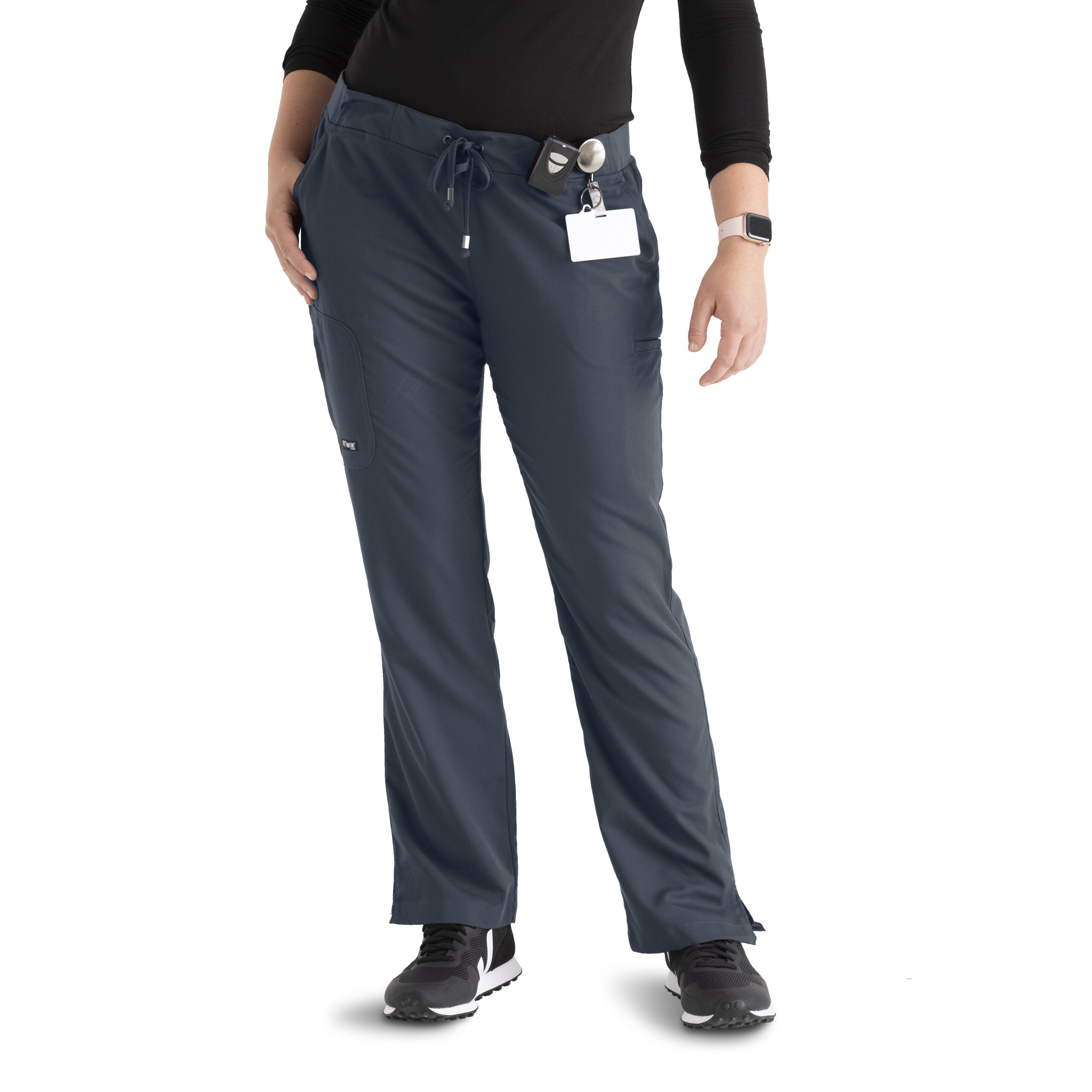 Grey's Anatomy Classic Mia Scrub Pant - 6 Pocket Scrub Pants in Steel