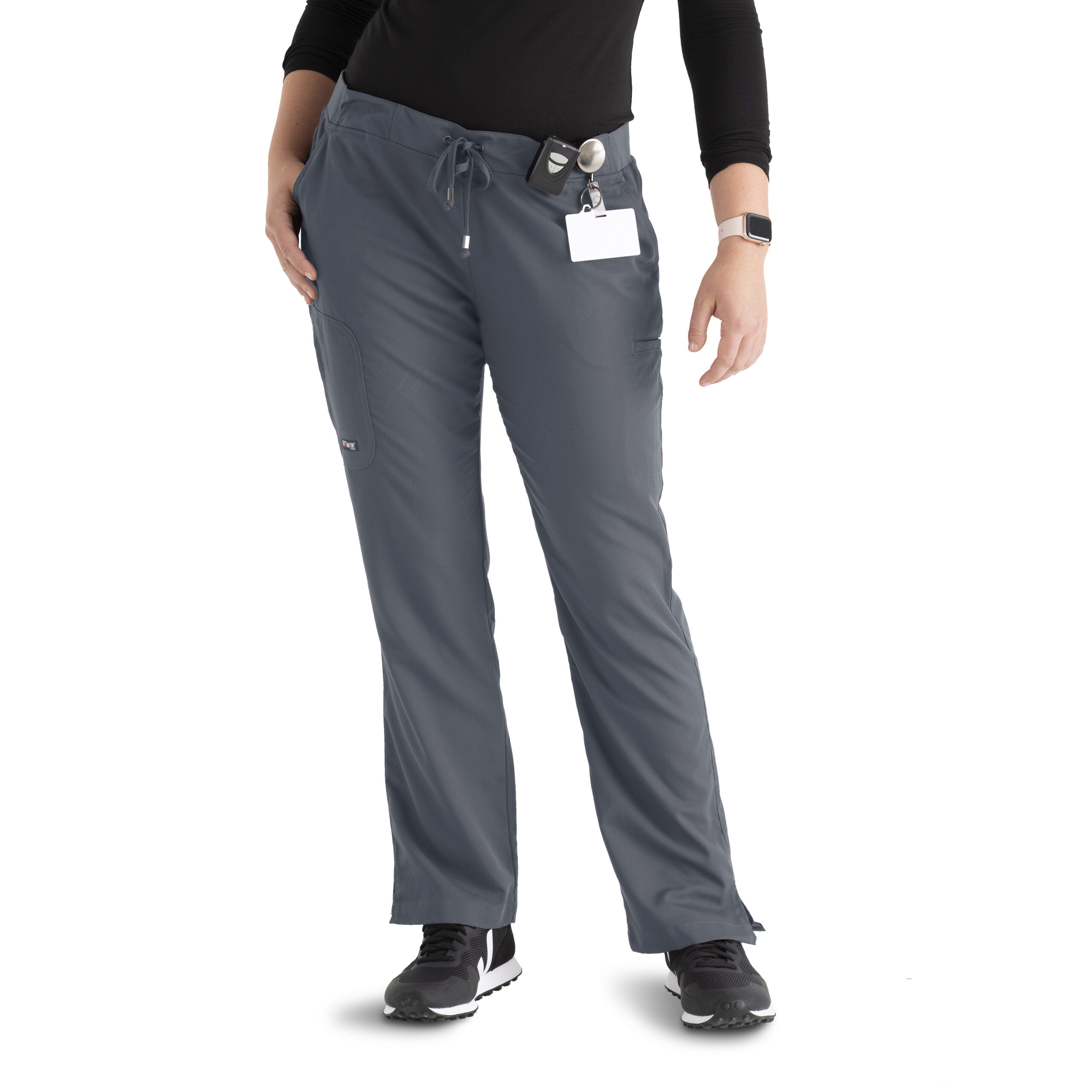 Grey's Anatomy Classic Mia Scrub Pant - 6 Pocket Scrub Pants in Granite